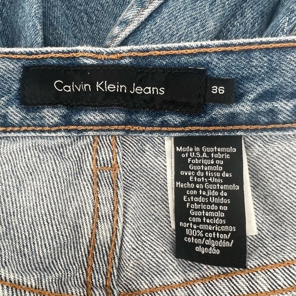 Calvin Klein Easy Fit Double Stone Wash Jeans Size 36 x 30 Men's - Picture 2 of 5